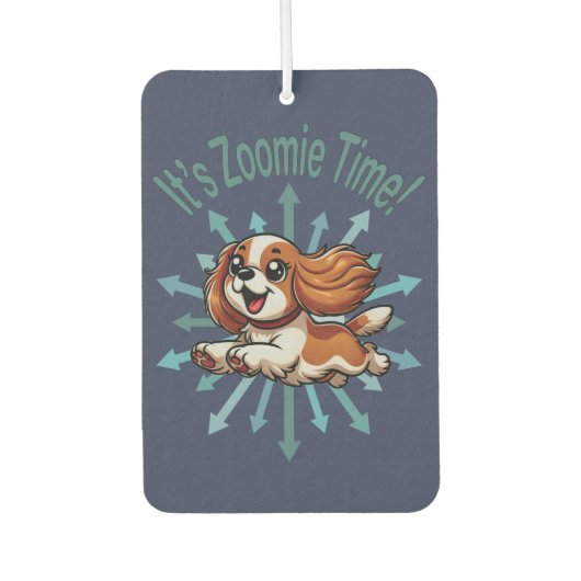 Zoomie Time Cavalier Spaniel bijvoorbeeld Luchtverfrisser (Voorkant)