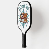 Zoomie Time Cavalier Spaniel bijvoorbeeld Pickleball Paddle (Links)