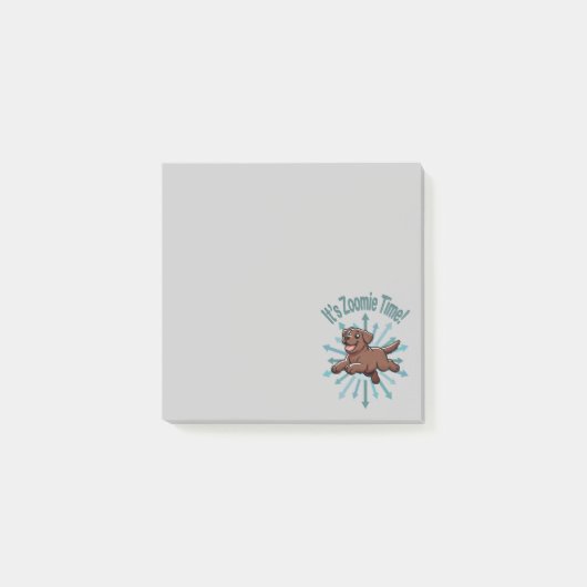 Zoomie Time Chocolate Lab Post-it® Notes (Voorkant)