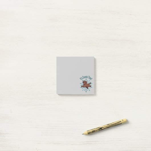 Zoomie Time Chocolate Lab Post-it® Notes (Op bureau)