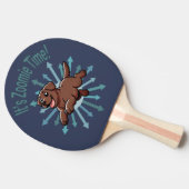 Zoomie Time Chocolate Lab Tafeltennisbatje (Zijkant)