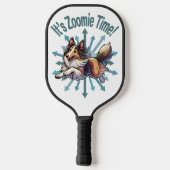 Zoomie Time Collie Pickleball Paddle (Achterkant)