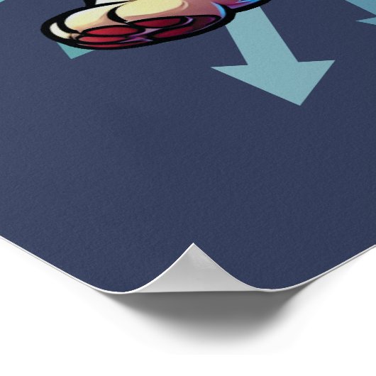 Zoomie Time Corgi Poster (Hoek)