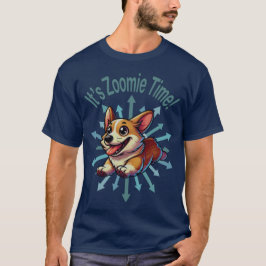 Zoomie Time Corgi T-shirt