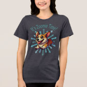 Zoomie Time Corgi Tri-Blend Shirt (Voorkant)
