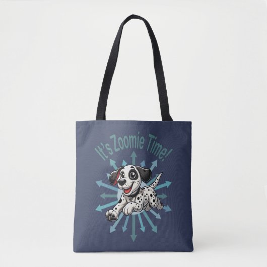 Zoomie Time Dalmatiër Tote Bag (Voorkant)