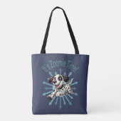 Zoomie Time Dalmatiër Tote Bag (Achterkant)
