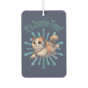 Zoomie Time Dilute Calico Cat Luchtverfrisser