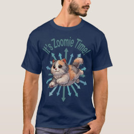 Zoomie Time Dilute Calico Cat T-shirt