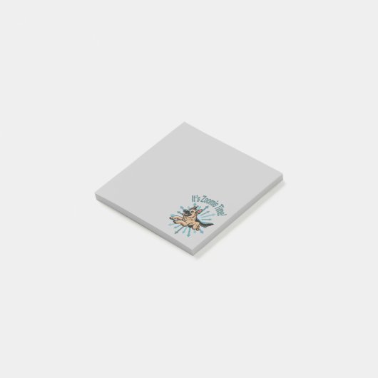 Zoomie Time Duitse herder Post-it® Notes (Schuin)