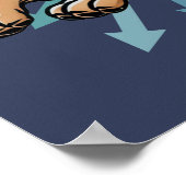 Zoomie Time Duitse herder Poster (Hoek)