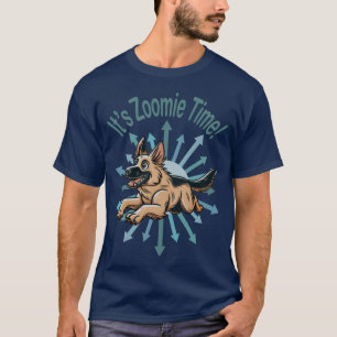 Zoomie Time Duitse herder T-shirt