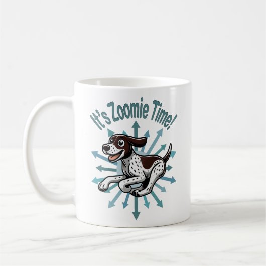 Zoomie Time Duitse kortharige pointer Koffiemok (Links)