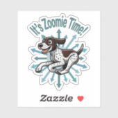 Zoomie Time Duitse kortharige pointer Sticker (Vel)