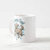 Zoomie Time Golden Doodle Koffiemok (Voorkant links)