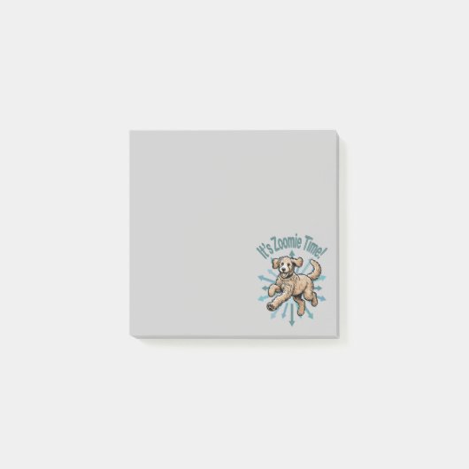 Zoomie Time Golden Doodle Post-it® Notes (Voorkant)