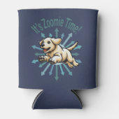 Zoomie Time Golden Lab Blikjeskoeler (Voorkant)