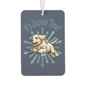 Zoomie Time Golden Lab Luchtverfrisser (Achterkant)