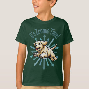 Zoomie Time Golden Lab T-shirt