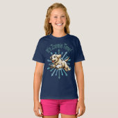Zoomie Time Golden Lab T-shirt (Voorkant volledig)
