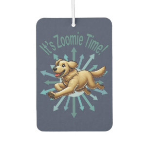 Zoomie Time Golden Retriever Luchtverfrisser