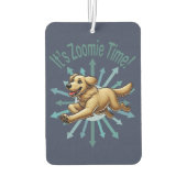 Zoomie Time Golden Retriever Luchtverfrisser (Achterkant)