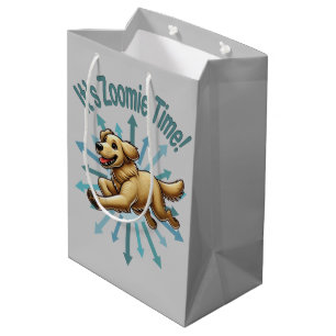Zoomie Time Golden Retriever Medium Cadeauzakje