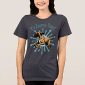 Zoomie Time Great Dane bijvoorbeeld Tri-Blend Shirt (Voorkant)