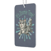 Zoomie Time Grey Tabby Cat Luchtverfrisser (Links)