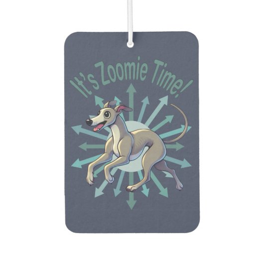 Zoomie Time Greyhound bijvoorbeeld Luchtverfrisser (Voorkant)