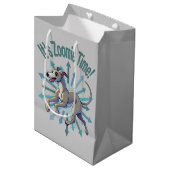 Zoomie Time Greyhound bijvoorbeeld Medium Cadeauzakje (Voorkant Gekanteld)