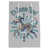 Zoomie Time Greyhound bijvoorbeeld Medium Cadeauzakje (Achterkant)