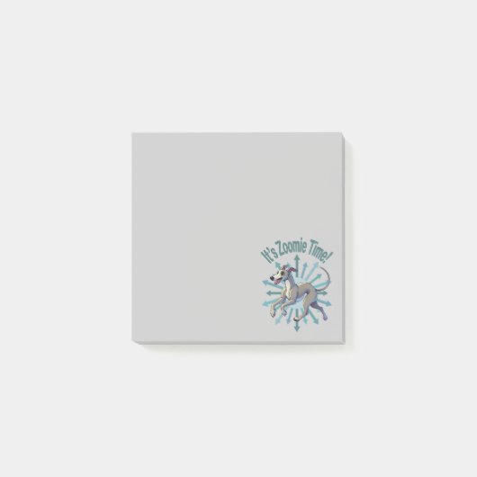 Zoomie Time Greyhound bijvoorbeeld Post-it® Notes (Voorkant)