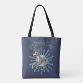 Zoomie Time Greyhound bijvoorbeeld Tote Bag (Achterkant)