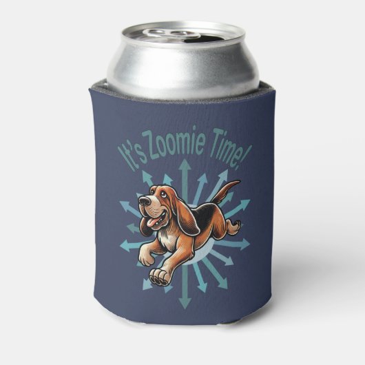 Zoomie Time Hound Dog Blikjeskoeler (Blikje Achterkant)