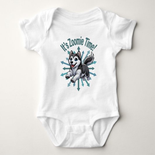 Zoomie Time Husky Romper (Voorkant)