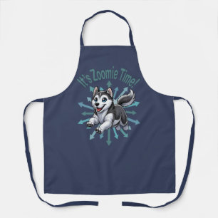 Zoomie Time Husky Schort