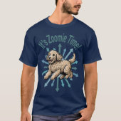 Zoomie Time Labradoodle T-shirt (Voorkant)