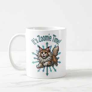 Zoomie Time Maine Coon Cat Koffiemok