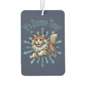 Zoomie Time Maine Coon Cat Luchtverfrisser (Achterkant)