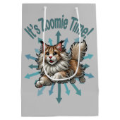 Zoomie Time Maine Coon Cat Medium Cadeauzakje (Achterkant)