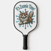 Zoomie Time Maine Coon Cat Pickleball Paddle (Achterkant)