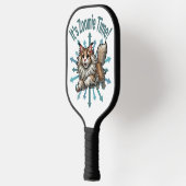 Zoomie Time Maine Coon Cat Pickleball Paddle (Links)