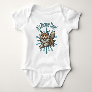 Zoomie Time Maine Coon Cat Romper