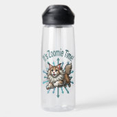 Zoomie Time Maine Coon Cat Waterfles (Achterkant)