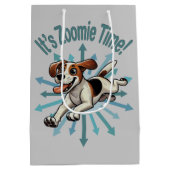 Zoomie Time Medium Beagle Mutt Cadeauzakje (Achterkant)