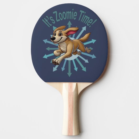 Zoomie time medium dan een mutt tafeltennisbatje (Voorkant)