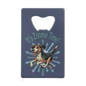 Zoomie Time Medium Mutt Creditkaart Flessenopener (Achterkant)
