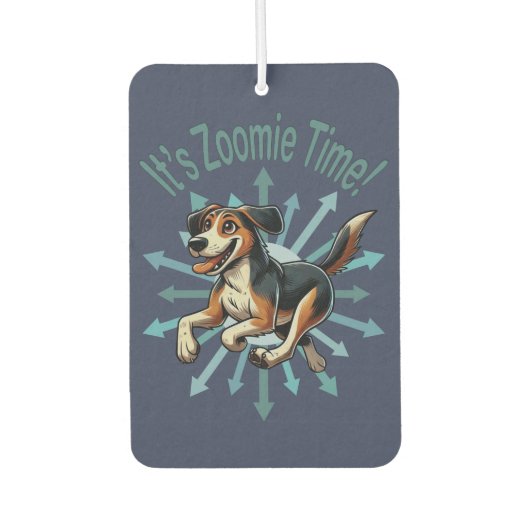 Zoomie Time Medium Mutt Luchtverfrisser (Voorkant)