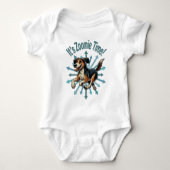 Zoomie Time Medium Mutt Romper (Voorkant)
